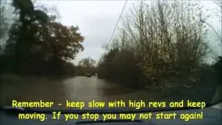 Fiesta Vs. Flood. Tips on how to drive through floods.