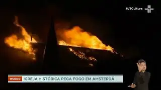 Inc&ecirc;ndio atinge Igreja do Sagrado Cora&ccedil;&atilde;o de Jesus, patrim&ocirc;nio hist&oacute;rico da Holanda