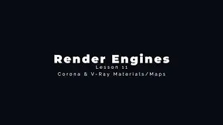 Lesson 11 &ndash; Corona & V Ray Materials