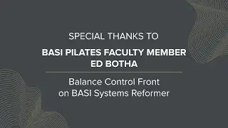 Ed Botha - Balance Control Front on Reformer