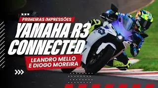 Diogo Moreira e Leandro Mello testam a nova Yamaha R3 Connected