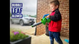 Playing with Bubble Leaf Blower | Toddler Toys | Tool Videos for Kids |