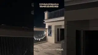 Modern Aluminum Fence at Night | Subtle Lighting & Clean Design