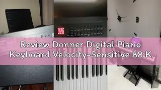 Review Donner Digital Piano Keyboard Velocity-Sensitive 88 Keys with Removable Piano Stand, Compact