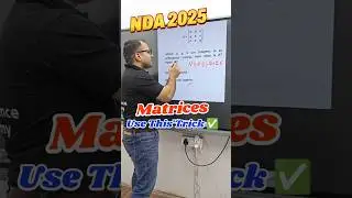 Matrices ✅ New Topic 🥵 #nda #jda
