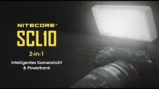 Nitecore SCL10 Powerbank und Smart Kameralicht