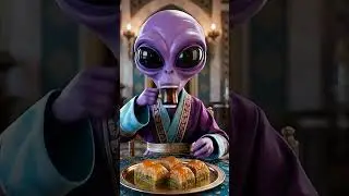 Alien Drinks Turkish Coffee... Then Goes CRAZY! 🤯 #shorts