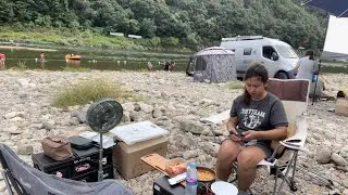 CHUSEOK DAY IN KOREA ( Camping Date with my Husband ) 2024
