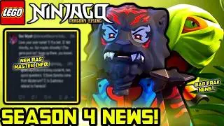 New Ras' Master Update and Bad Frak News... 💔 Ninjago Dragons Rising Season 4 and Future News!