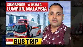 Singapore → Kuala Lumpur: Bus Journey Across Borders 🚌🇸🇬🇲🇾 #singapore #malaysia #busjourney #travel 