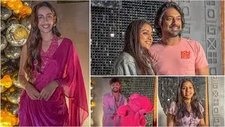 Celebrity&rsquo;s at Niharika Konidela Pink Elephant Pictures Party | Varun Sandesh With Vithika Sheru 