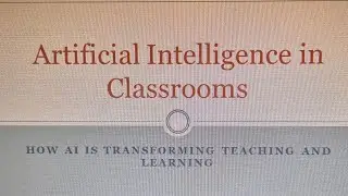 AI in classrooms. 