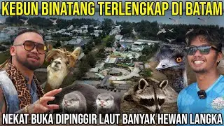 KEBUN BINATANG TERLENGKAP DI BATAM NEKAT BUKA PINGGIR LAUT BANYAK HEWAN LANGKA | BATAM ZOO PARADISE