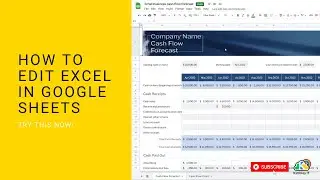 Как открыть и редактировать файл Excel в Google Таблицах