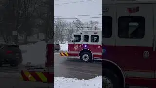 London fire ON, engine 1 responding to. Ems call