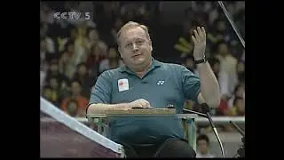 2006 Thomas Cup Men&rsquo;s Singles Semi-Final (Lin Dan vs Taufik Hidayat) Part 1 Badminton