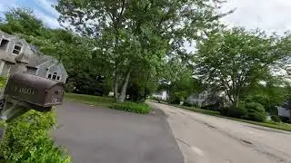 USA Massachusetts Suburbs Walk - Canton, MA - Part 1