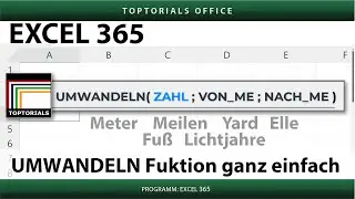 UMWANDELN Funktion in Excel ganz einfach