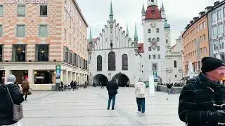 Munich, Germany 🇩🇪 - 4K Walking Tour - Travel Munich - münchen - January 2024