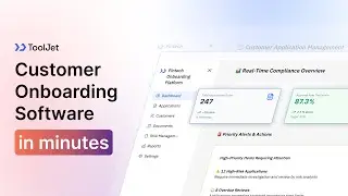 Build Customer Onboarding in MINUTES with ToolJet