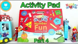 Preschool Number Fun! Teddy Does Numberblocks Activities (6-10) Shapes and Numbers - Part 4