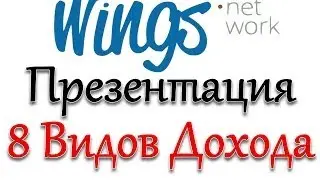 Wings Network Вингс Нетворк   Презентация маркетинга и 8 видов дохода компании за 7 минут