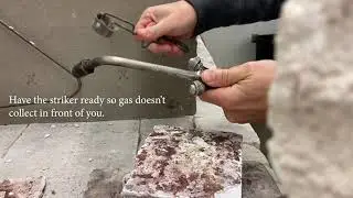 Operating a natural gas torch