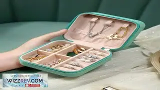 1pc Travel Jewelry Organizer Box Portable PU Leather Jewelry Storage Case. Anti Oxidation
