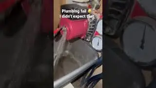 Plumbing fail!! I did not expect that #plumbing #fail
