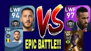 EDEN HAZARD VS NEYMAR JR PES 2021 MOBILE - SKILLS AND GOALS--EPIC BATTLE#1|NARO PES HD
