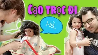 #44☘Cắt tóc cho con bằng máy cạo râu💥Phong tục cạo trọc đầu của a chồng trẻ Pakistan