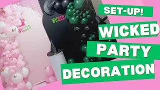 Quick Set-up with me WICKED  balloon decorations for in home    #wicked #party #decorations