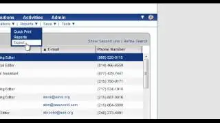 Media Contact List Export Instructions