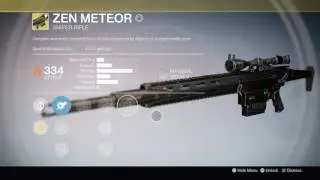 Zen Meteor Sniper Rifle - Exotic Special Weapon Engram (Destiny: The Taken Spring)