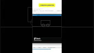 C Graphics Animation #fyp #shorts #c #cpp #cprogramming #fypシ #viral #reels #programming #graphics