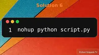 Flask : How to Run Server in Background and keep it running