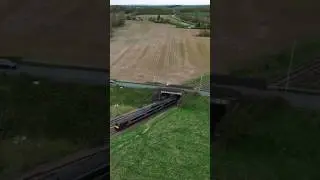 Cross Country Class 170 to Cardiff #railway #trains #ukrail #reels #ukrailways #drone #dji