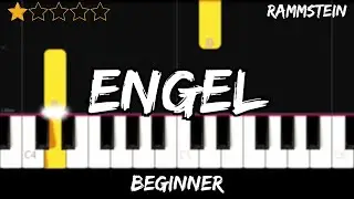 Rammstein - Engel - Easy Beginner Piano Tutorial - For 1 Hand