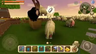 Funny Animals & Pets | Mini World: Block Art Survival | How To Get Milk, Growth Baby Animals