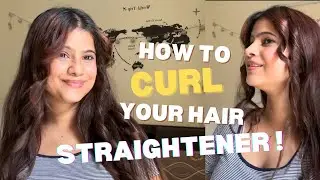 How to Curl Your Hair with Straighteners in Just Minutes! ✨| Easy way to curl😍| Miss Rai #youtube 