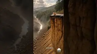 the edge of the cliff of hope #cat #ytshorts #catlovers #disaster #alam #natural #pets #trending #fy