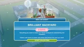 Brilliant Backyard Live Event Walkthrough - Sims Freeplay