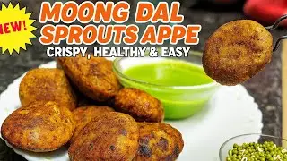 Tasty Moong Dal Sprouts Appe with Vegetables Recipe | Easy Indian Breakfast.. #breakfast  #recipe