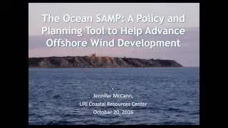 Webinar: Northeast Ocean Planning and Offshore Wind (10.20.2016)