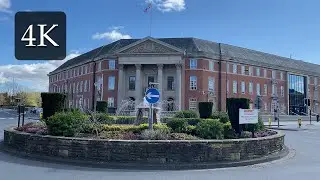 4K UHD (Derby - United Kingdom) Walking along the river Derwent + City shots