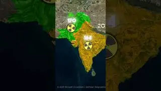 Pakistan Has More Nuclear Weapons than India?? #pakistan #facts #youtubeshorts #india #maps