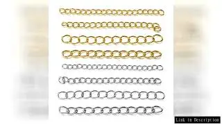50pcs Stainless Steel 5cm Welded Extension Chain Gold Necklace Bracelet Extender Tail Chains for DIY