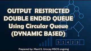 Выходная ограниченная двухсторонняя очередь с использованием кольцевой очереди (динамическая)