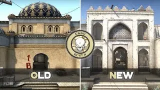 CS:GO NEW DUST 2 vs OLD DUST 2 MAP Graphics Comparison
