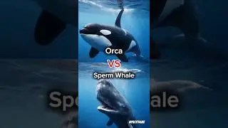 Orca vs Sperm Whale | When Ocean Titans Collided #shorts #pastframe
